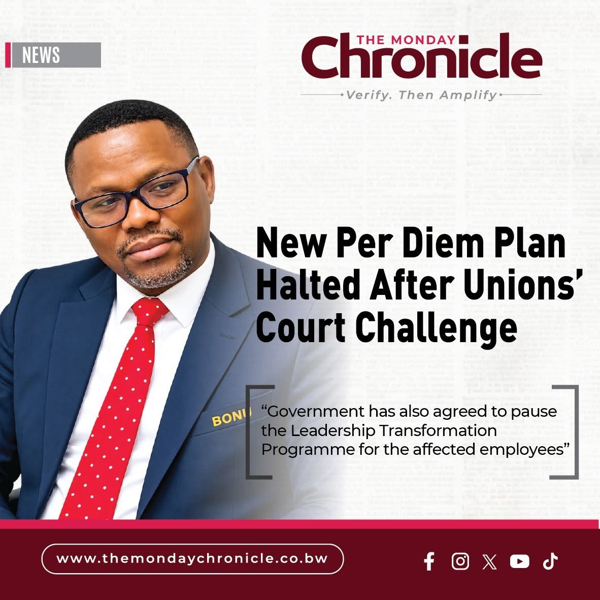 New Per Diem Plan Halted After Public Sector Unions Launch Court Challenge